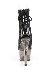 Pleaser ADORE-1018GT Exotic Boot in Black Glitter