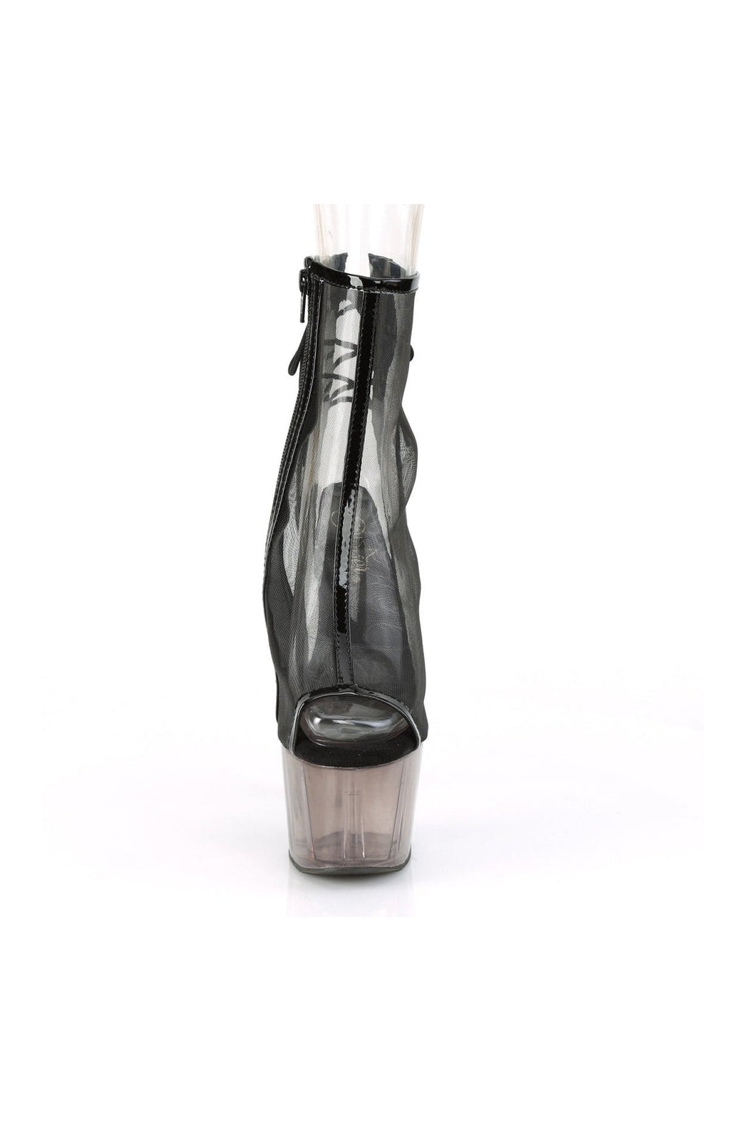 Pleaser ADORE-1018MSHT Exotic Boot in Black Mesh