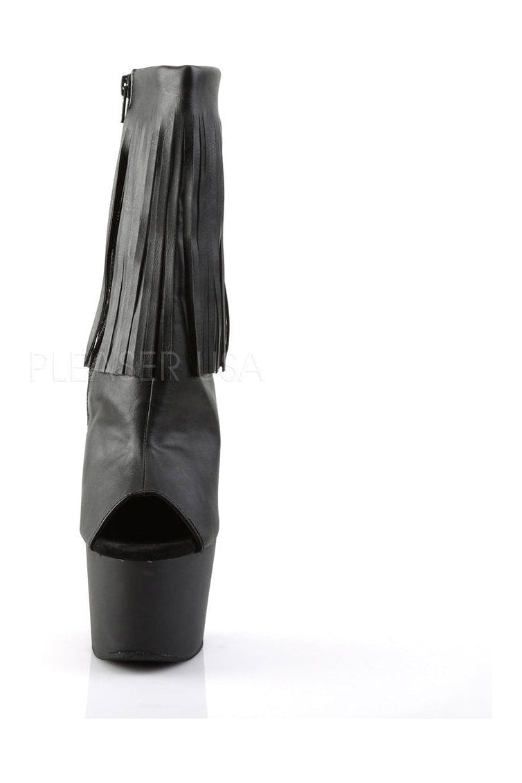 ADORE-1019 Platform Boot | Black Faux Leather-Pleaser-Ankle Boots-SEXYSHOES.COM