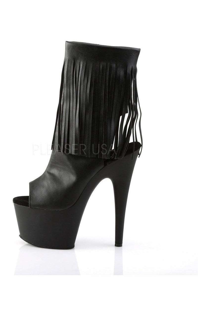 Pleaser ADORE-1019 Platform Boot in Black Faux Leather