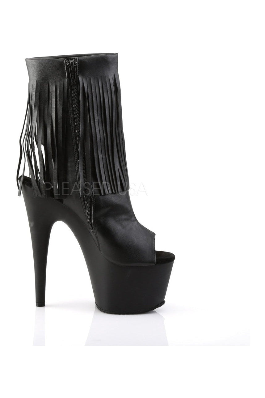Pleaser ADORE-1019 Platform Boot in Black Faux Leather