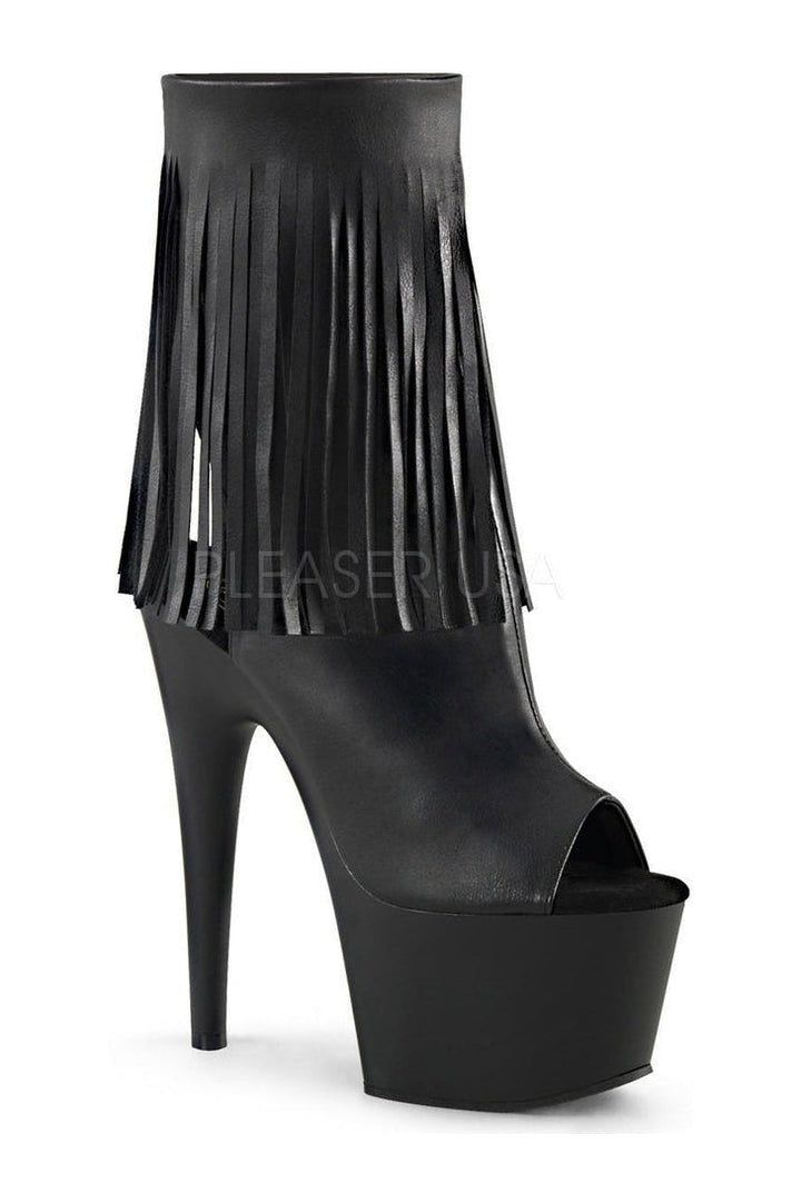 Pleaser Black Ankle Boots Platform Stripper Shoes | Buy at Sexyshoes.com