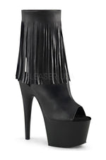 ADORE-1019 Platform Boot  | Black Faux Leather