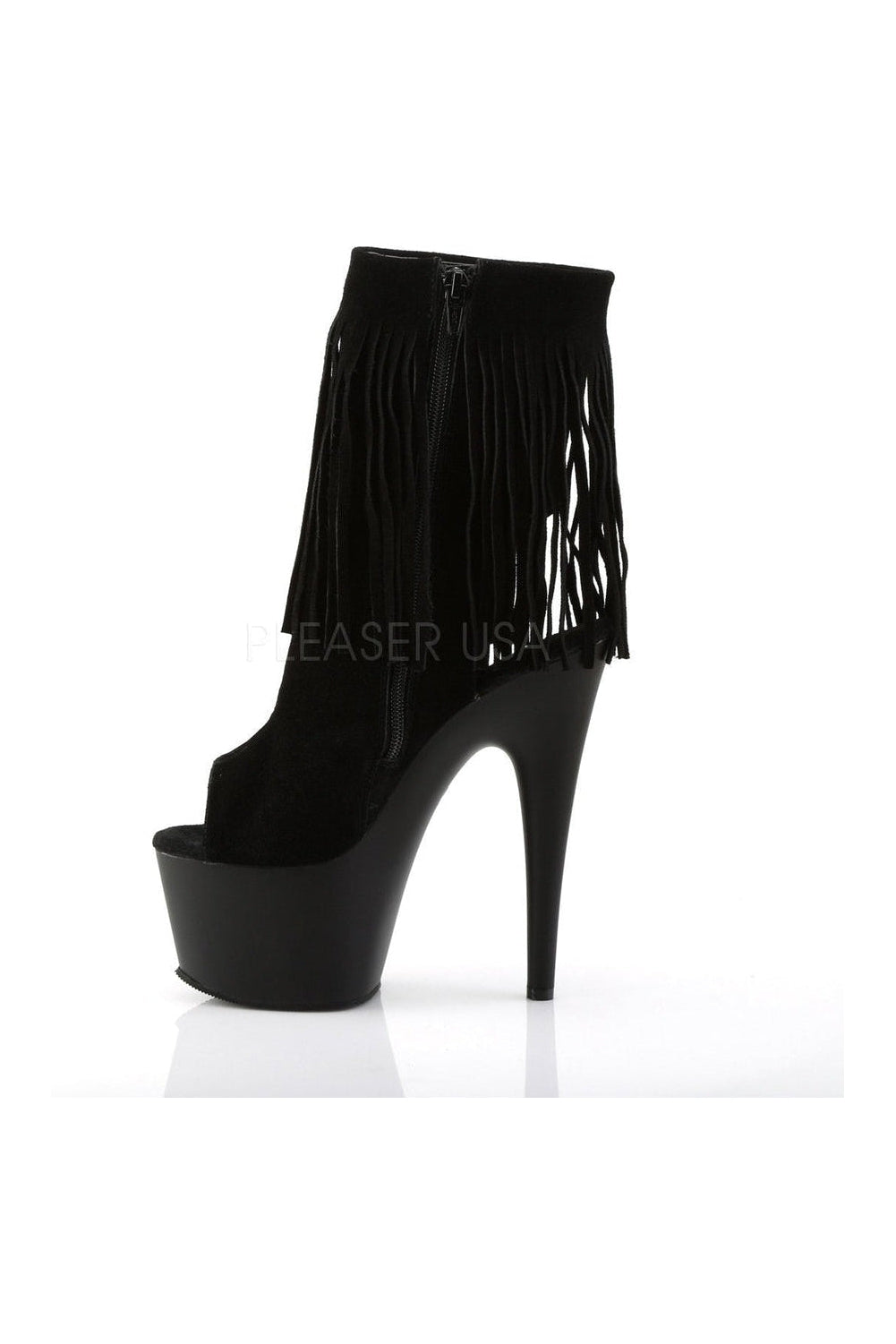 Pleaser ADORE-1019 Platform Boot in Black Genuine Leather