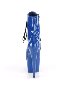 Pleaser ADORE-1020 Exotic Ankle Boot in Blue Patent