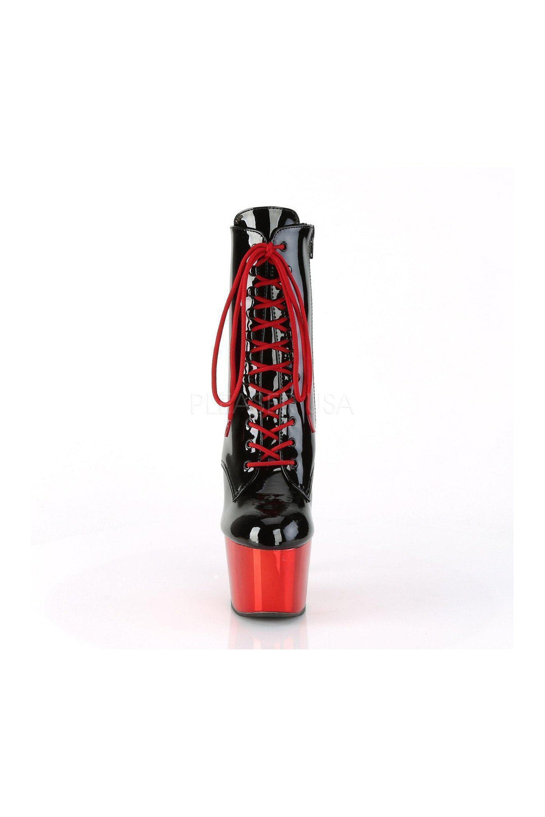 Pleaser ADORE-1020 Platform Ankle Boot in Black Patent