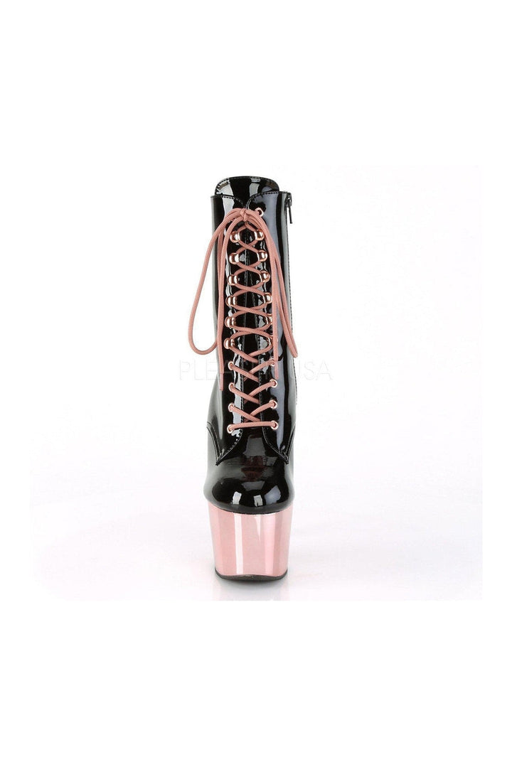 ADORE-1020 Platform Ankle Boot | Black Patent