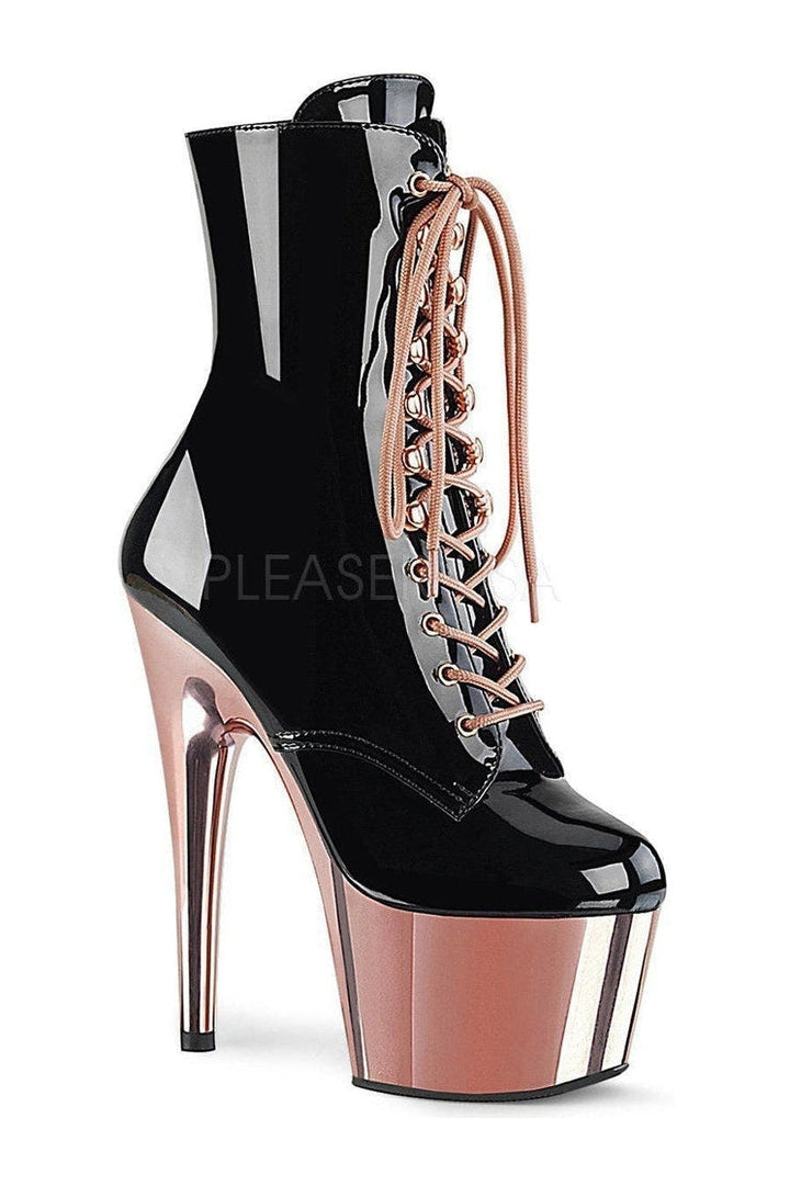 Pleaser Black Ankle Boots Platform Stripper Shoes | Buy at Sexyshoes.com