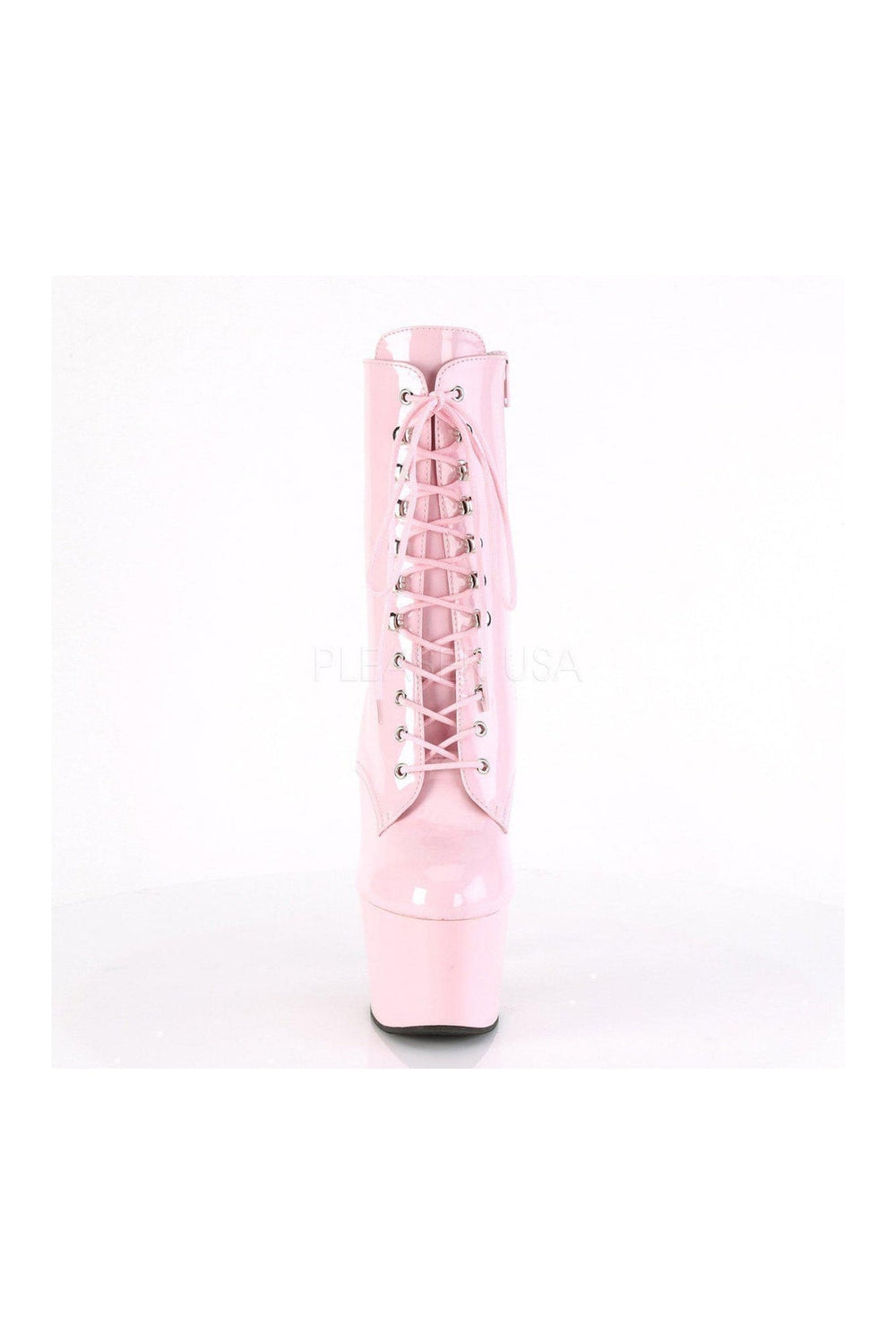 Pleaser ADORE-1020 Platform Ankle Boot in Fuchsia Patent