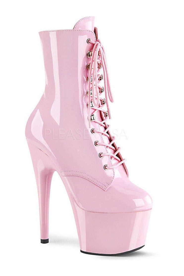 Pleaser ADORE-1020 Platform Ankle Boot in Fuchsia Patent from SexyShoes.com