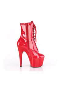 Pleaser ADORE-1020 Platform Ankle Boot in Red Patent