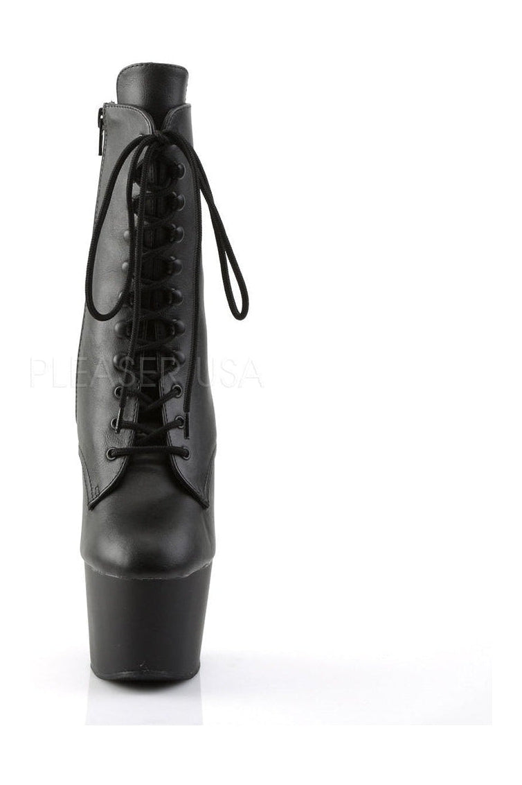 Pleaser ADORE-1020 Platform Boot in Black Faux Leather