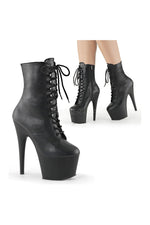 ADORE-1020 Platform Boot  | Black Faux Leather
