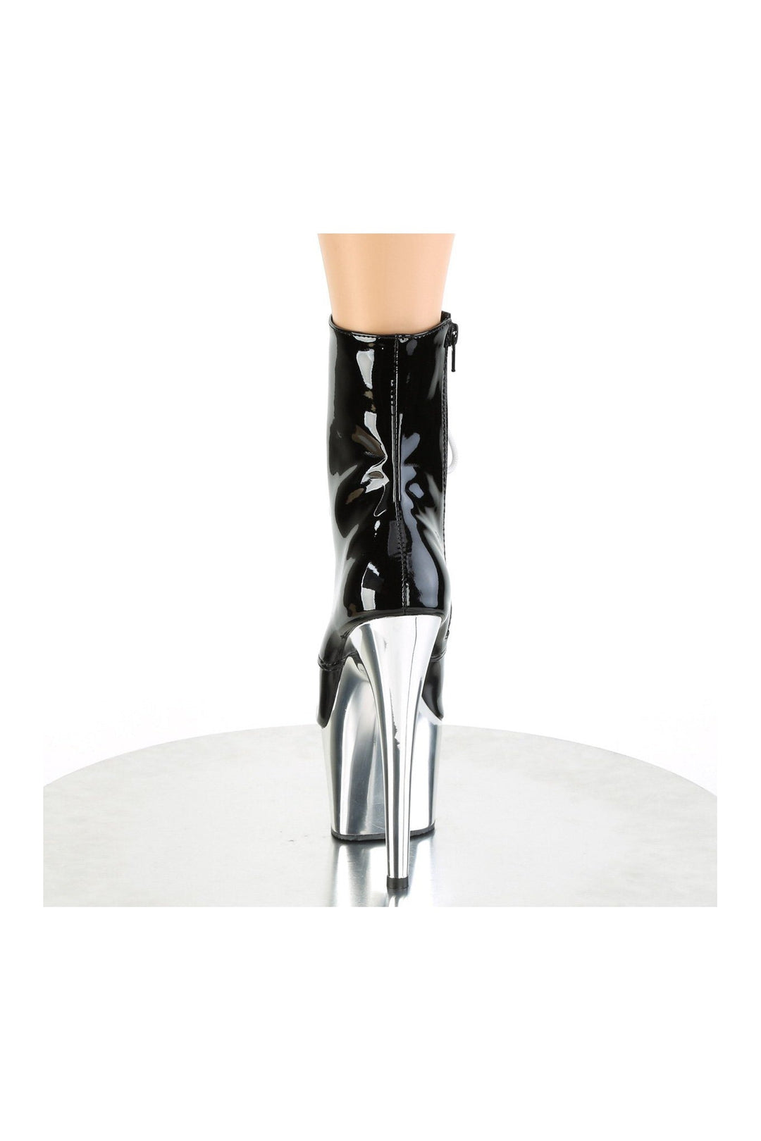 ADORE-1020 Stripper Boot | Black Patent-Ankle Boots-Pleaser-SEXYSHOES.COM