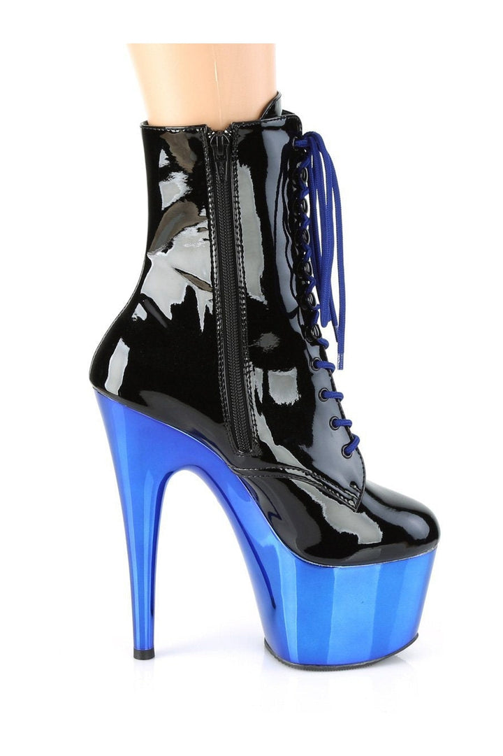 ADORE-1020 Stripper Boot | Black Patent-Ankle Boots-Pleaser-SEXYSHOES.COM