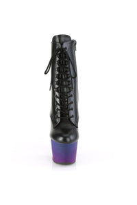 Pleaser ADORE-1020BP Exotic Boot in Black Faux Leather