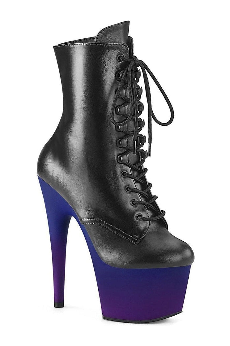 Pleaser Black Ankle Boots Platform Stripper Shoes | Buy at Sexyshoes.com