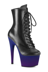 Pleaser ADORE-1020BP Exotic Boot in Black Faux Leather from SexyShoes.com