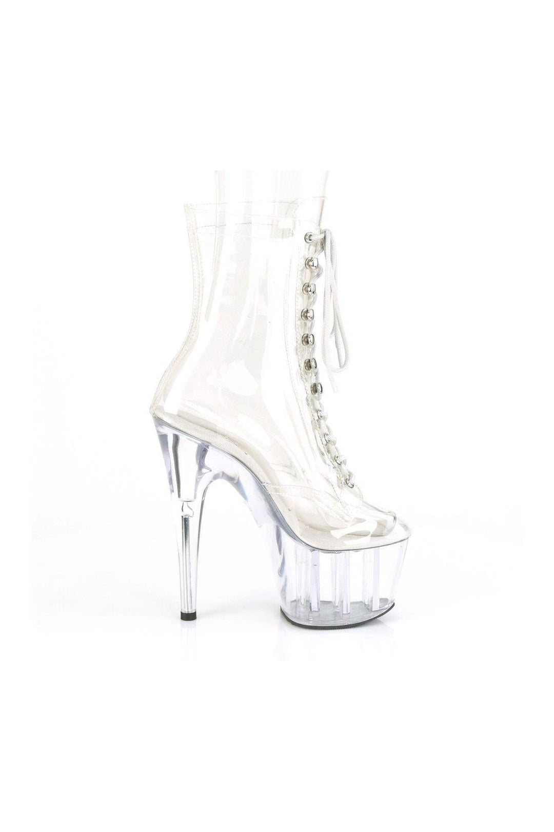 ADORE-1020C Ankle Boot | Clear Vinyl-Ankle Boots-Pleaser-SEXYSHOES.COM