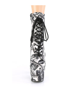 Pleaser ADORE-1020DP Exotic Boot in White Fabric