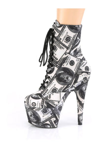 Pleaser ADORE-1020DP Exotic Boot in White Fabric