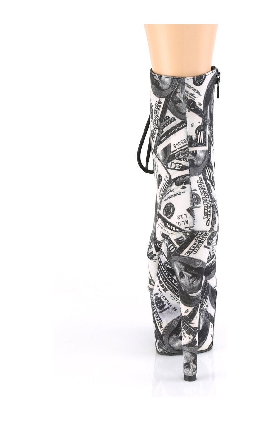 Pleaser ADORE-1020DP Exotic Boot in White Fabric