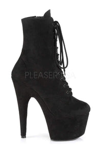 Pleaser ADORE-1020FS Platform Ankle Boot in Black Faux Leather