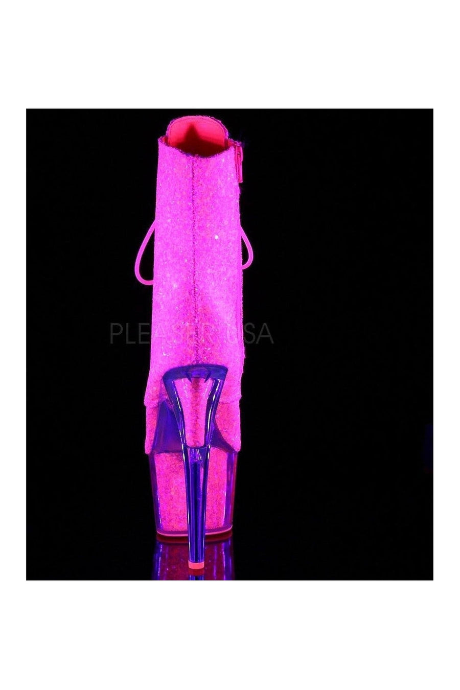 Pleaser ADORE-1020G Platform Boot in Neon Glitter