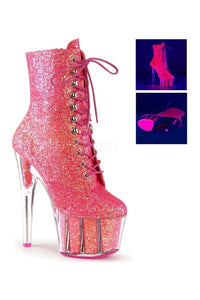 Pleaser ADORE-1020G Platform Boot in Neon Glitter from SexyShoes.com
