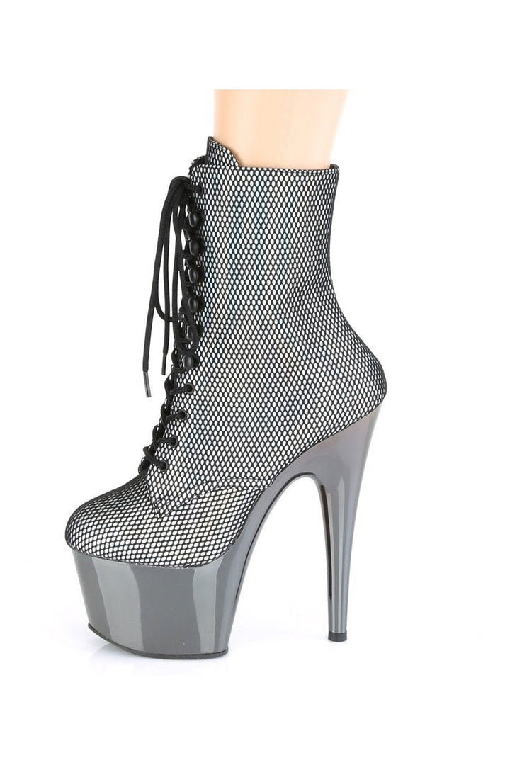ADORE-1020HFN Stripper Boot | Hologram Faux Leather-Ankle Boots-Pleaser-SEXYSHOES.COM