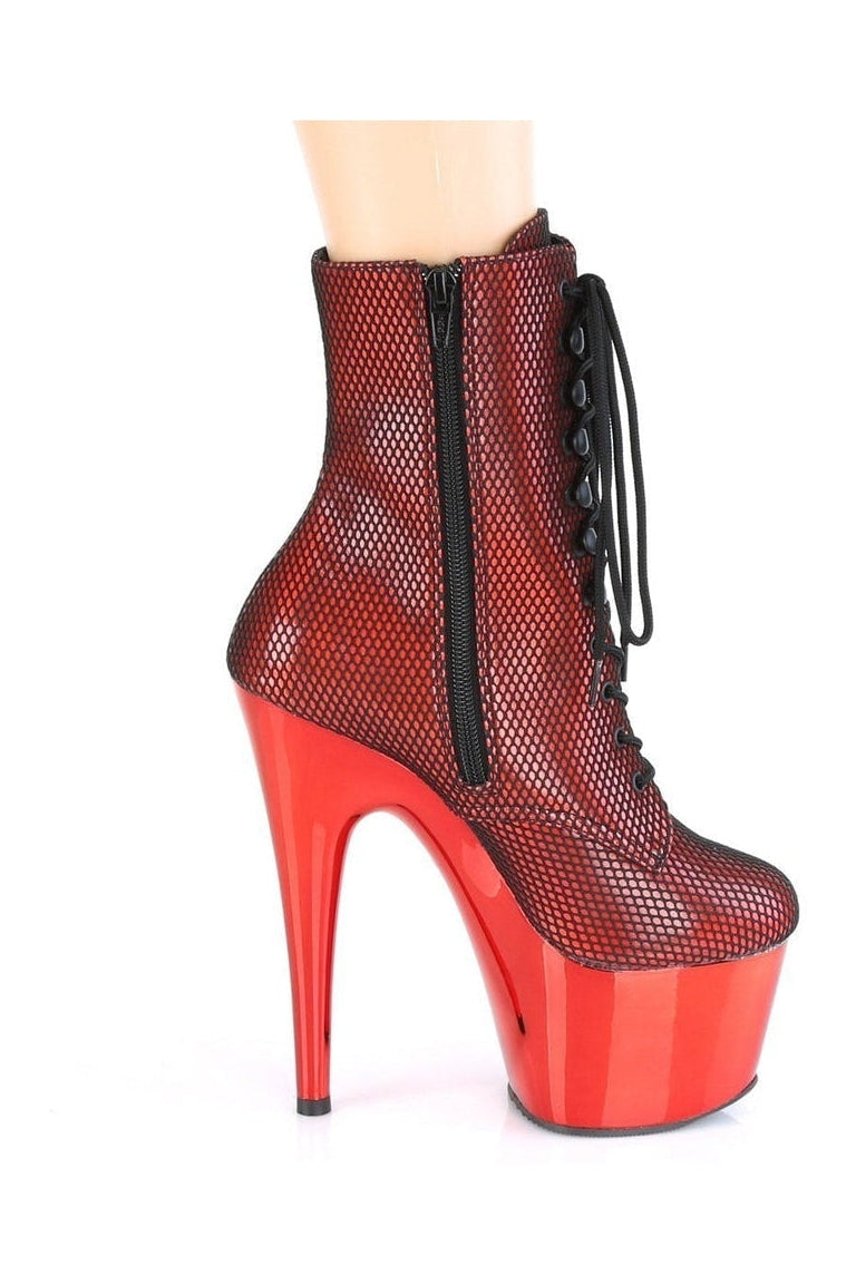 ADORE-1020HFN Stripper Boot | Hologram Faux Leather-Ankle Boots-Pleaser-SEXYSHOES.COM