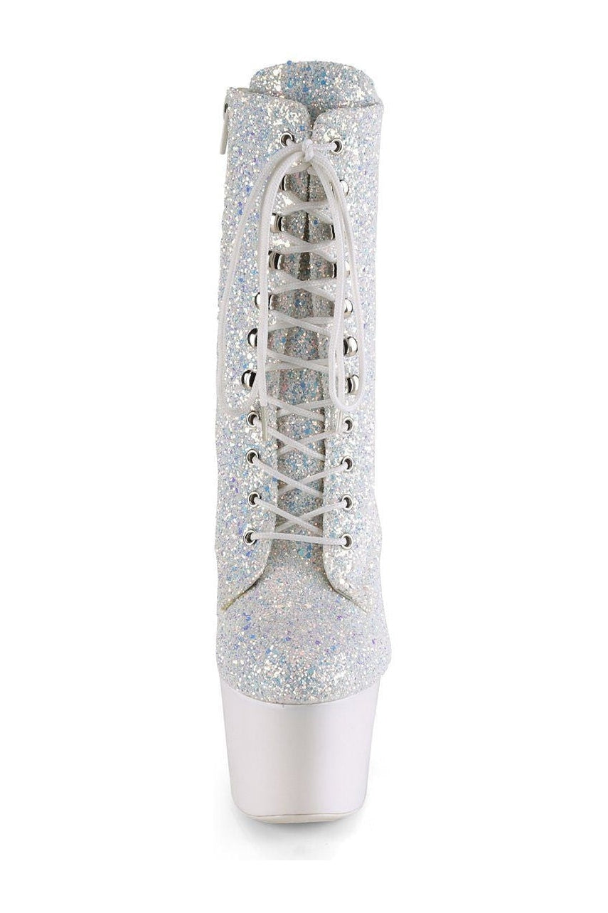 Pleaser ADORE-1020LG Exotic Boot in Neon Glitter