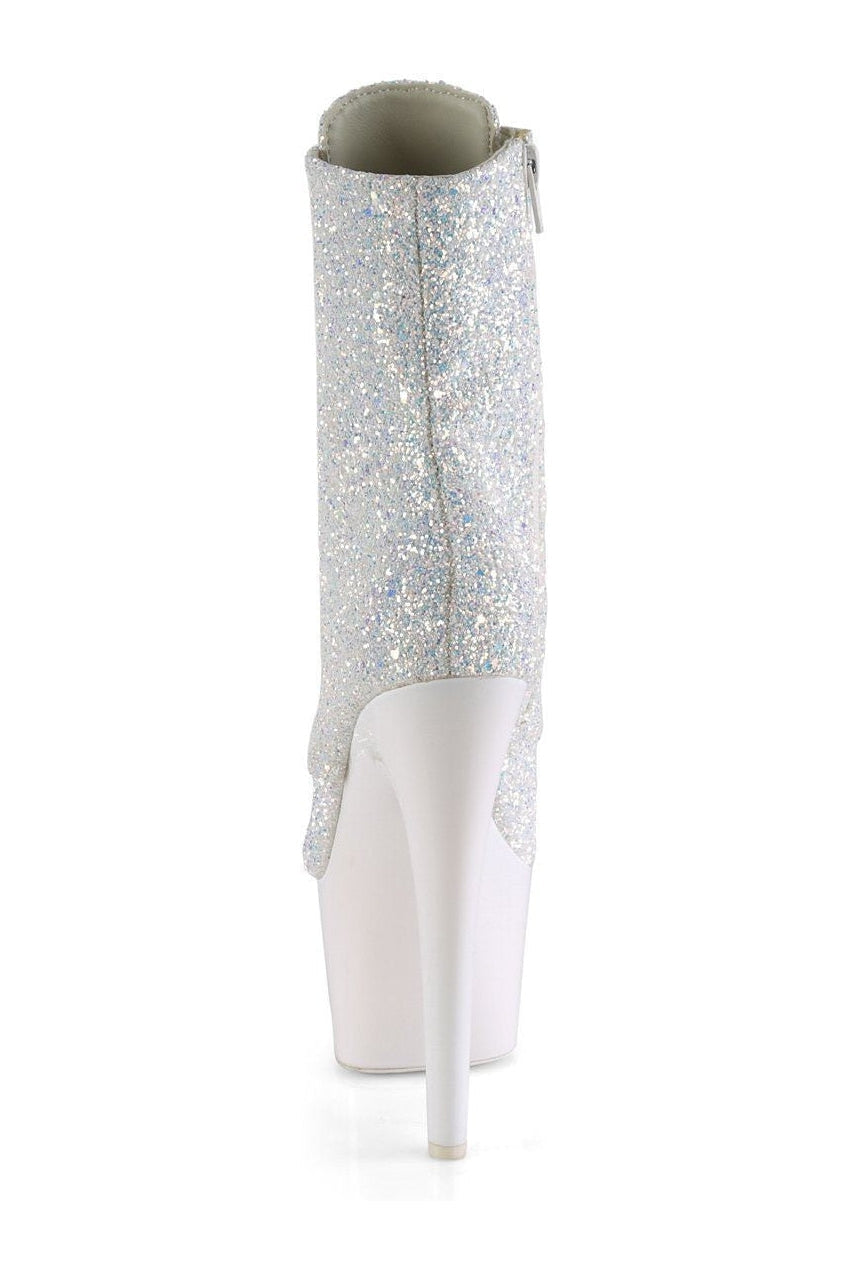 Pleaser ADORE-1020LG Exotic Boot in Neon Glitter