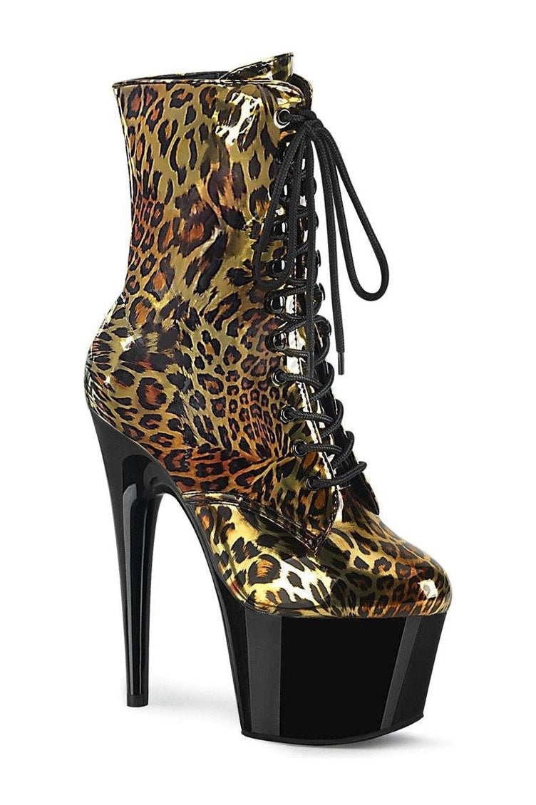 ADORE-1020LP Stripper Boot | Gold Faux Leather-Ankle Boots-Pleaser-Gold-12-Faux Leather-SEXYSHOES.COM