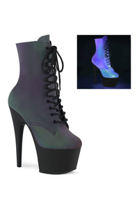 Pleaser ADORE-1020REFL Exotic Boot in Green Faux Leather from SexyShoes.com