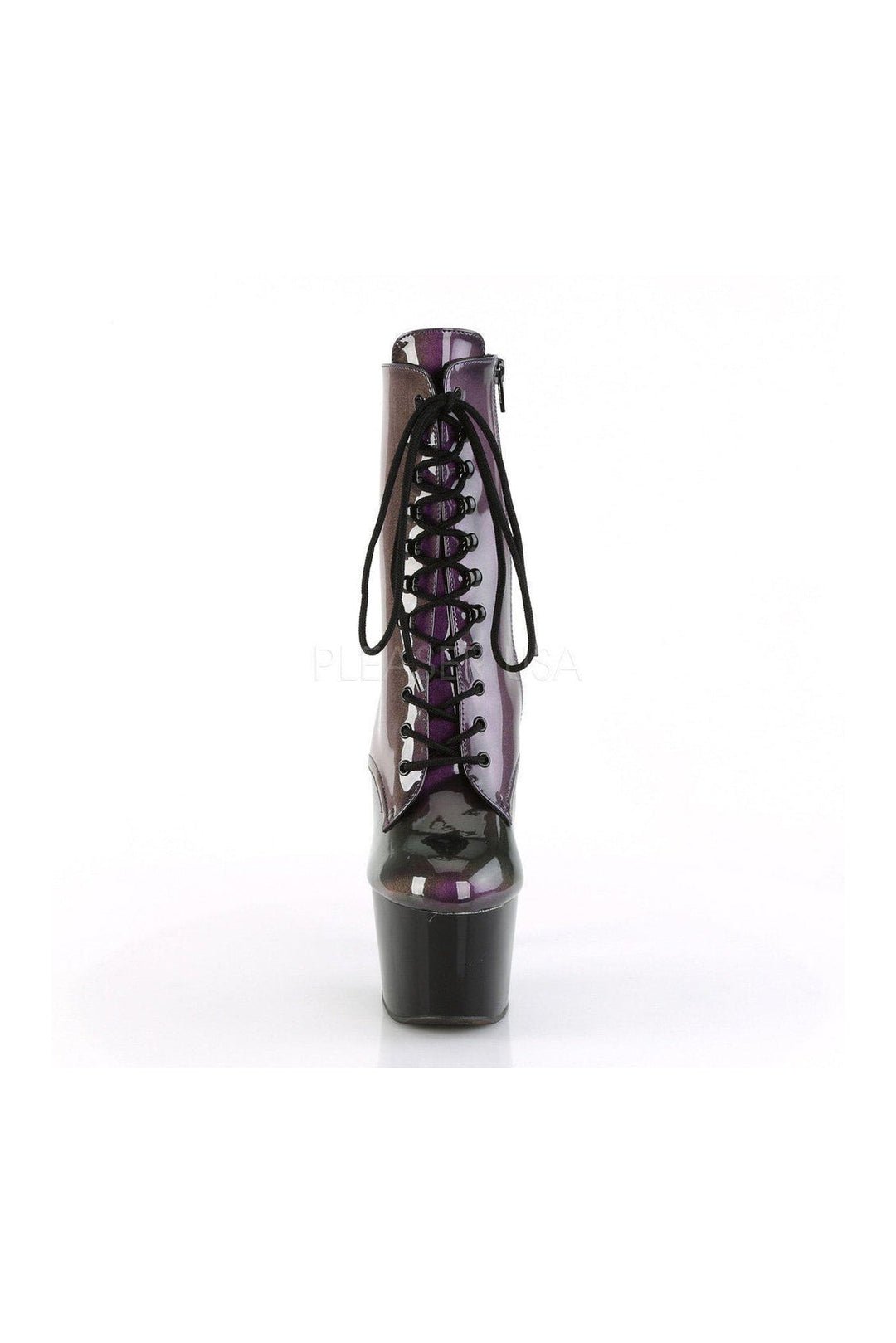 ADORE-1020SHG Platform Ankle Boot | Black Patent-Pleaser-SEXYSHOES.COM