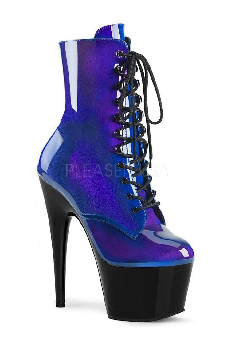 ADORE-1020SHG Platform Ankle Boot | Black Patent-Pleaser-SEXYSHOES.COM