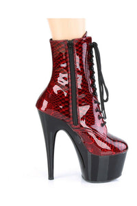 Pleaser ADORE-1020SP Exotic Boot in Red Patent