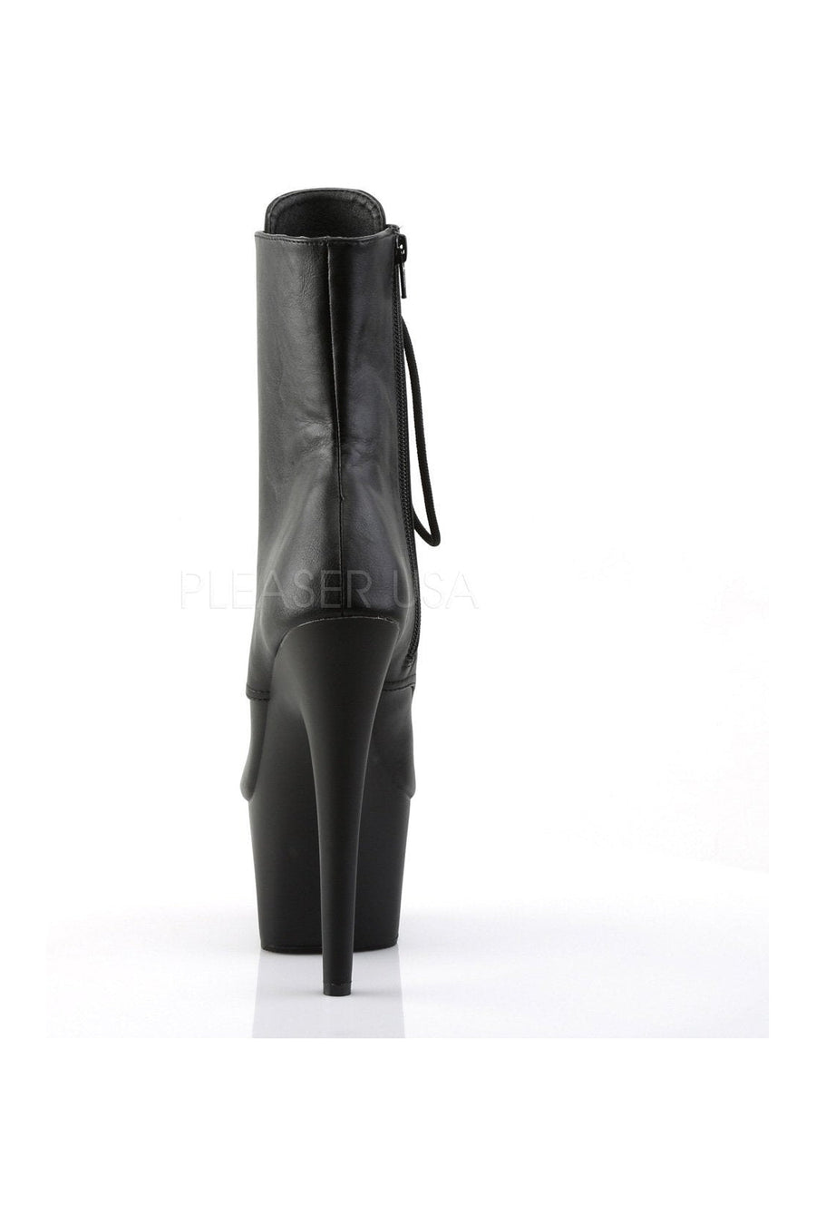Pleaser ADORE-1021 Platform Boot in Black Faux Leather