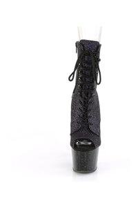 Pleaser ADORE-1021MG Exotic Boot in Purple Glitter
