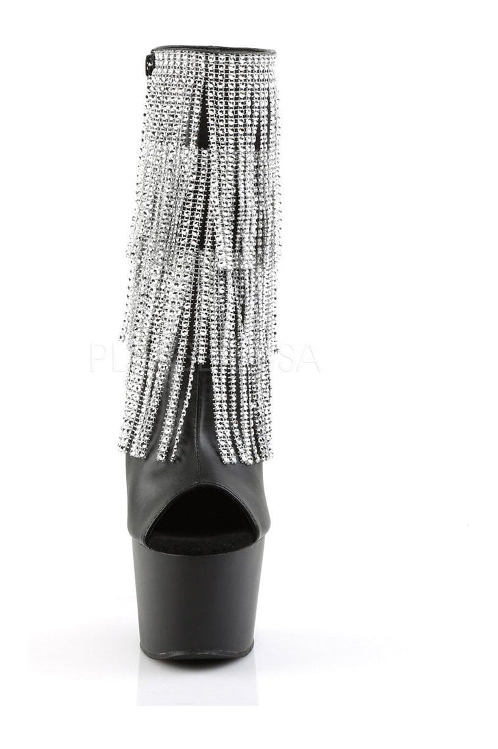 Pleaser ADORE-1024RSF Platform Boot in Black Faux Leather