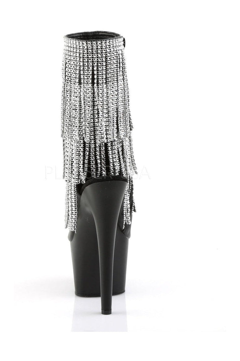 Pleaser ADORE-1024RSF Platform Boot in Black Faux Leather