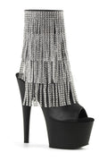 ADORE-1024RSF Platform Boot  | Black Faux Leather