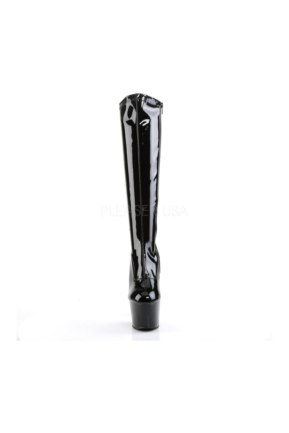 ADORE-2000 Platform Boot | Black Patent-Pleaser-Knee Boots-SEXYSHOES.COM