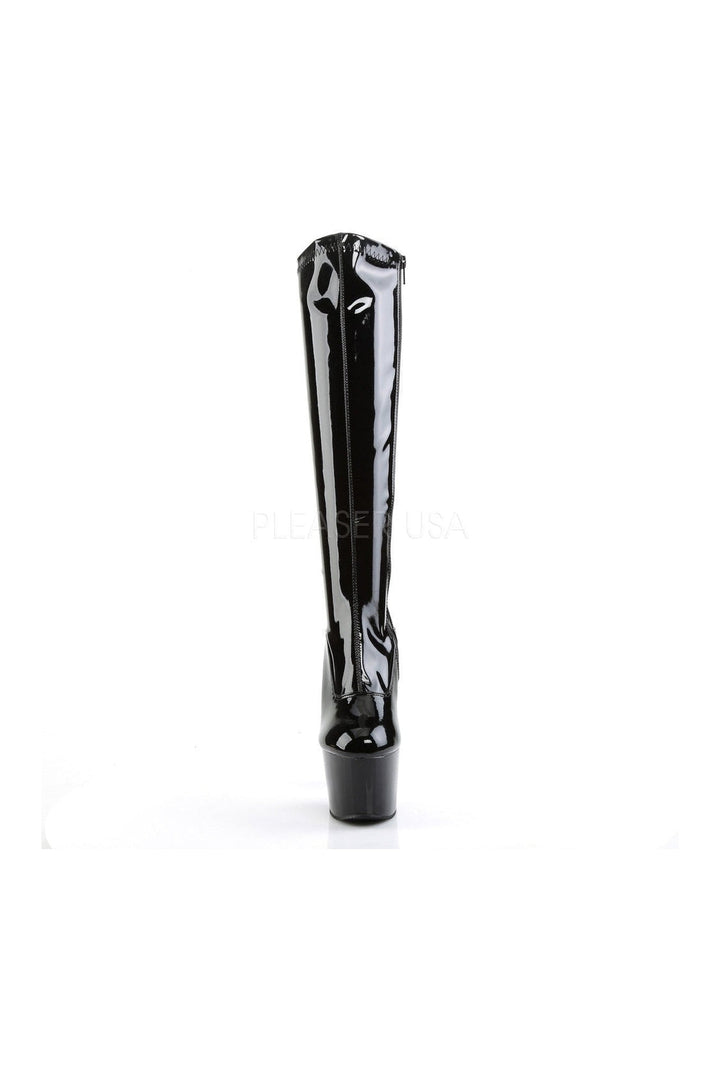 ADORE-2000 Platform Boot | Black Patent-Pleaser-Knee Boots-SEXYSHOES.COM
