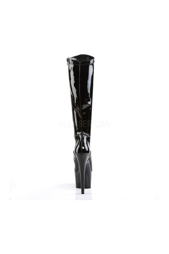 ADORE-2000 Platform Boot | Black Patent-Pleaser-Knee Boots-SEXYSHOES.COM