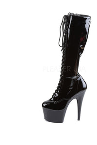 Pleaser ADORE-2023 Platform Boot in Black Patent