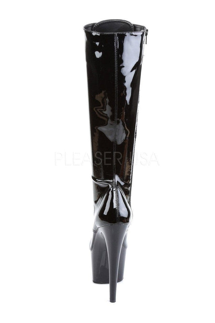 Pleaser ADORE-2023 Platform Boot in Black Patent