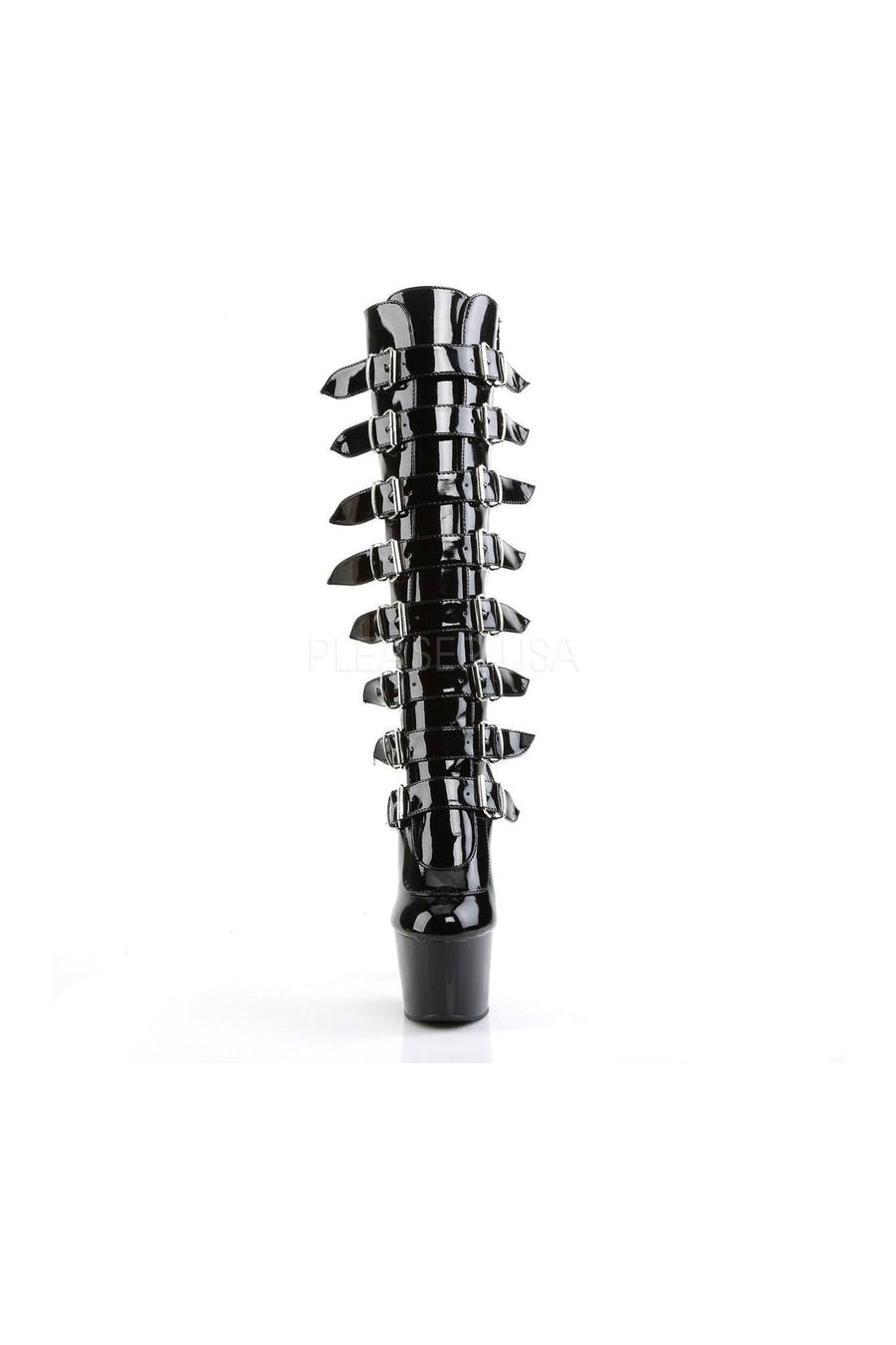 Pleaser ADORE-2043 Platform Boot in Black Patent