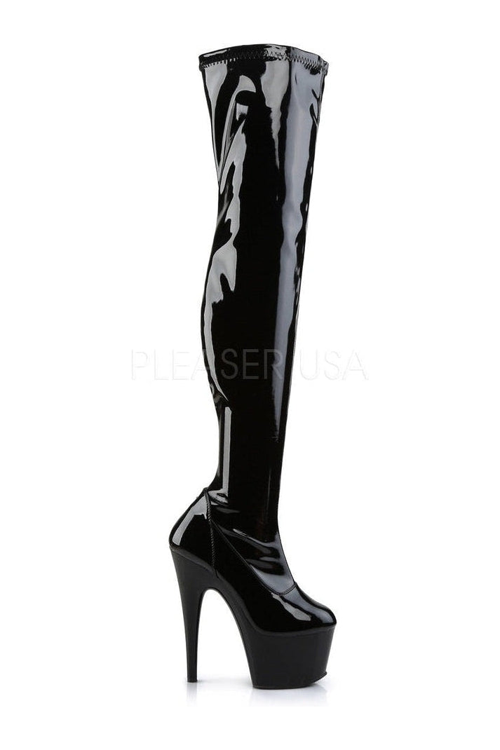 ADORE-3000 Platform Boot | Black Patent-Pleaser-Thigh Boots-SEXYSHOES.COM